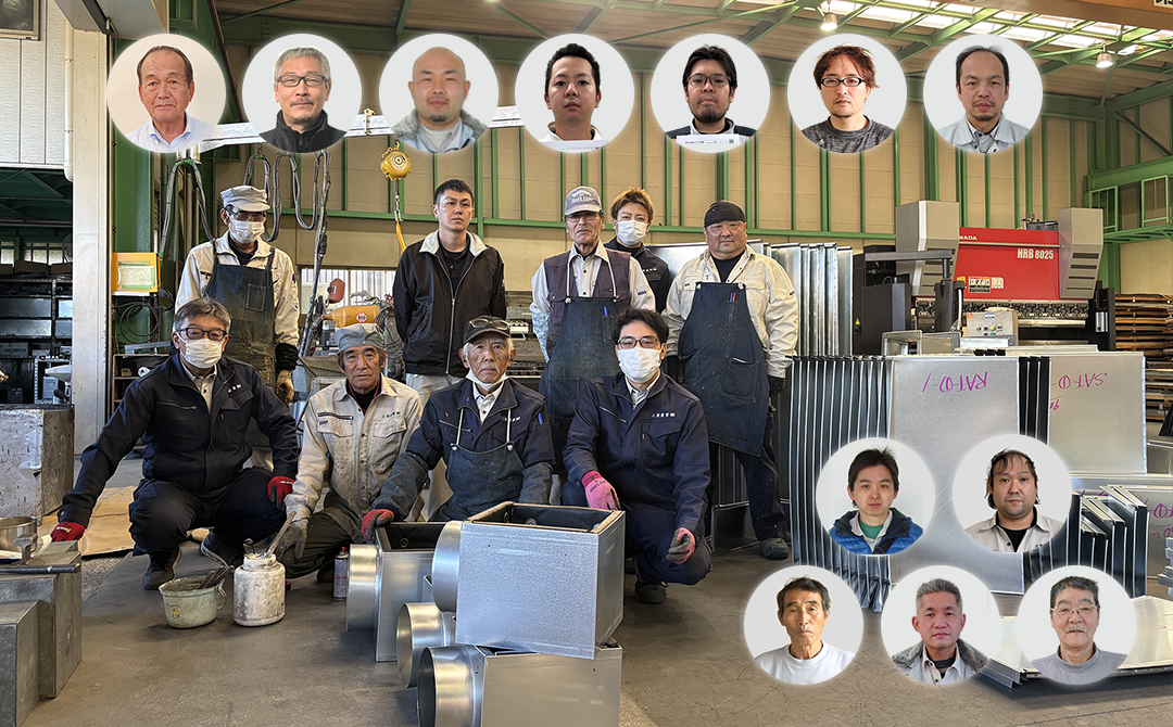 工場で働く仲間たち